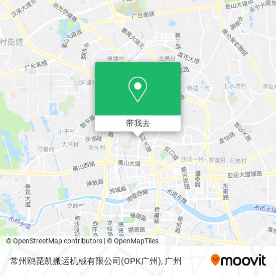 常州鸥琵凯搬运机械有限公司(OPK广州)地图