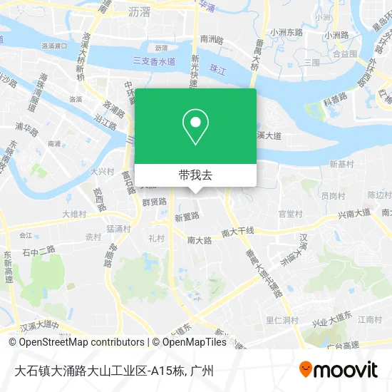 大石镇大涌路大山工业区-A15栋地图