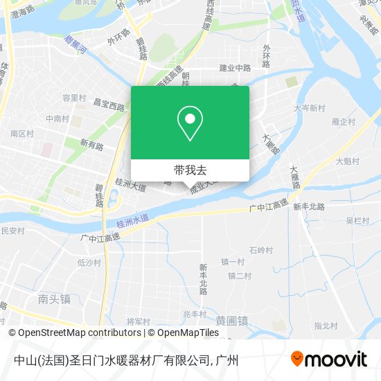 中山(法国)圣日门水暖器材厂有限公司地图