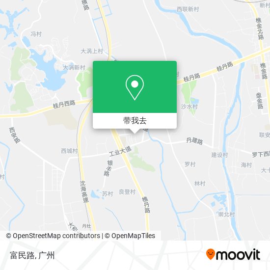富民路地图