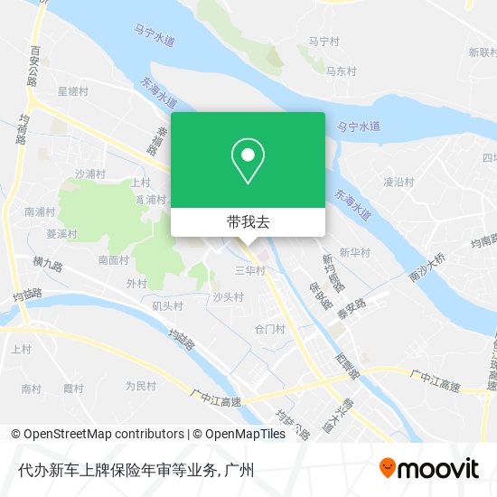 代办新车上牌保险年审等业务地图