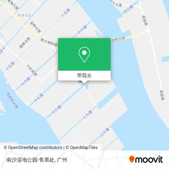 南沙湿地公园-售票处地图