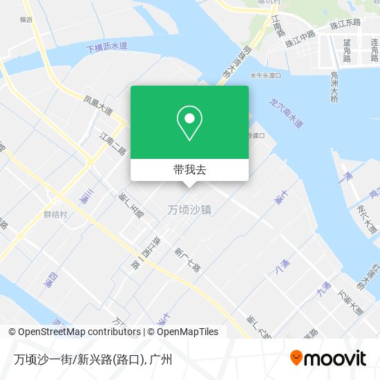 万顷沙一街/新兴路(路口)地图