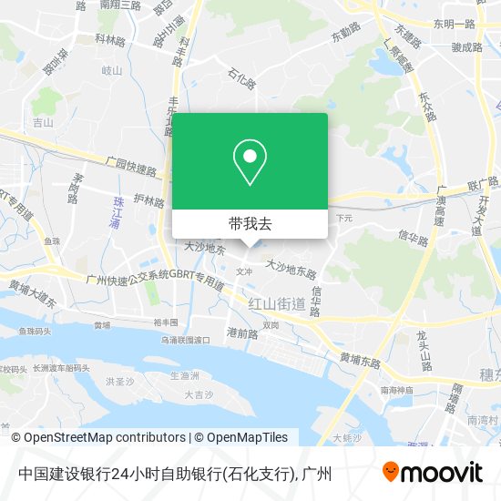 中国建设银行24小时自助银行(石化支行)地图