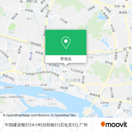 中国建设银行24小时自助银行(石化支行)地图