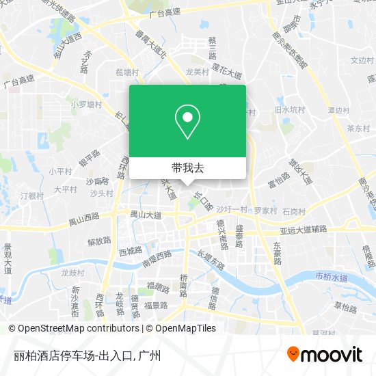 丽柏酒店停车场-出入口地图