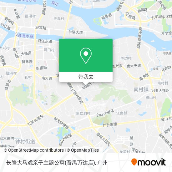 长隆大马戏亲子主题公寓(番禺万达店)地图