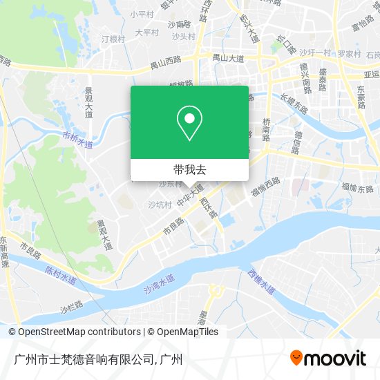 广州市士梵德音响有限公司地图