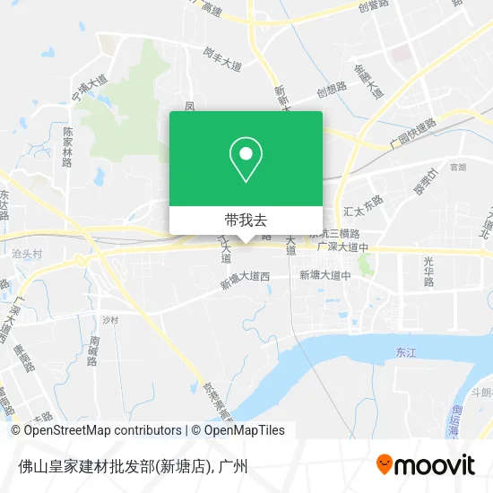 佛山皇家建材批发部(新塘店)地图