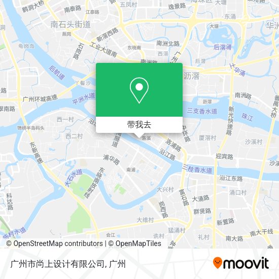 广州市尚上设计有限公司地图