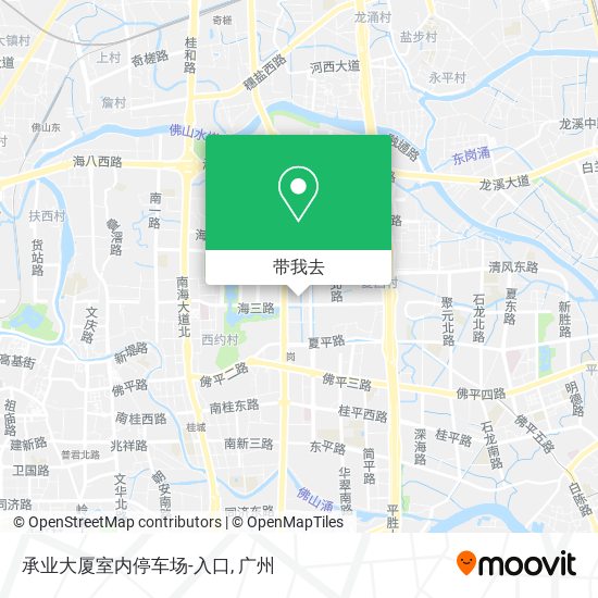 承业大厦室内停车场-入口地图