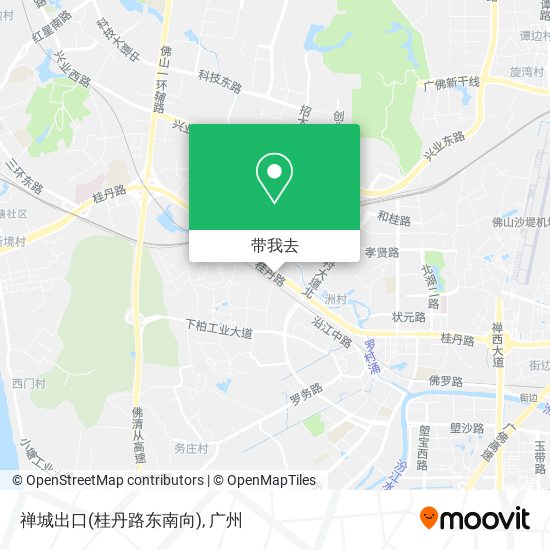 禅城出口(桂丹路东南向)地图