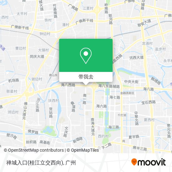 禅城入口(桂江立交西向)地图