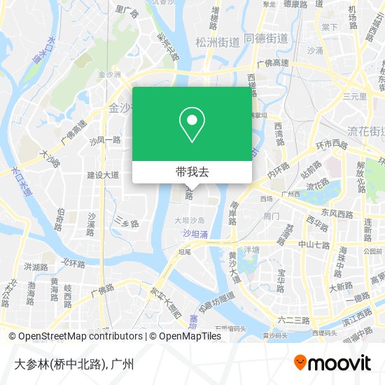 大参林(桥中北路)地图