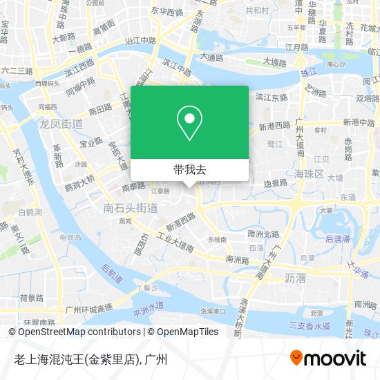 老上海混沌王(金紫里店)地图