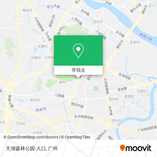 天湖森林公园-入口地图