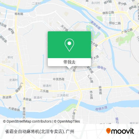 雀霸全自动麻将机(北滘专卖店)地图