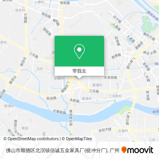 佛山市顺德区北滘镇信诚五金家具厂(槎冲分厂)地图