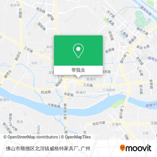 佛山市顺德区北滘镇威格特家具厂地图