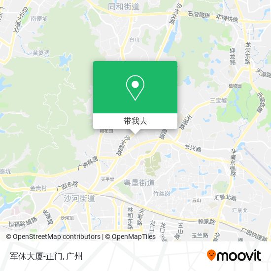 军休大厦-正门地图