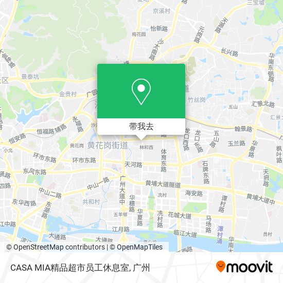 CASA MIA精品超市员工休息室地图