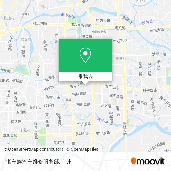 湘车族汽车维修服务部地图