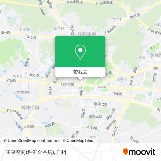 里享空间(科汇金谷店)地图