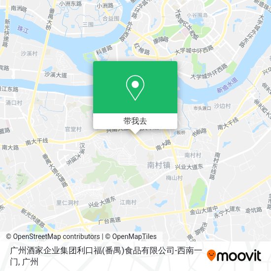 广州酒家企业集团利口福(番禺)食品有限公司-西南一门地图