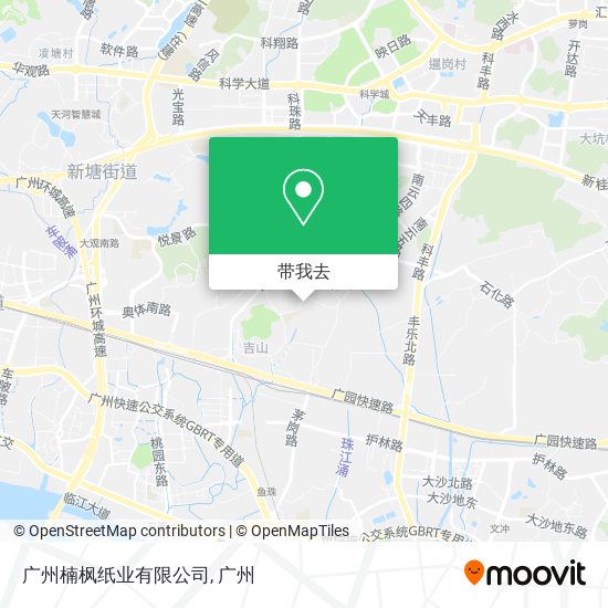 广州楠枫纸业有限公司地图
