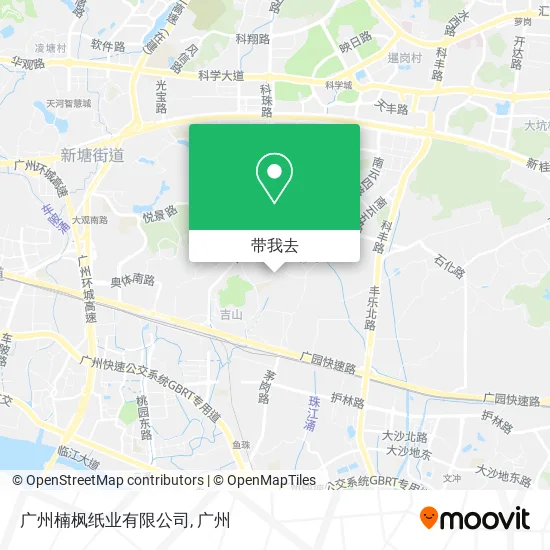 广州楠枫纸业有限公司地图