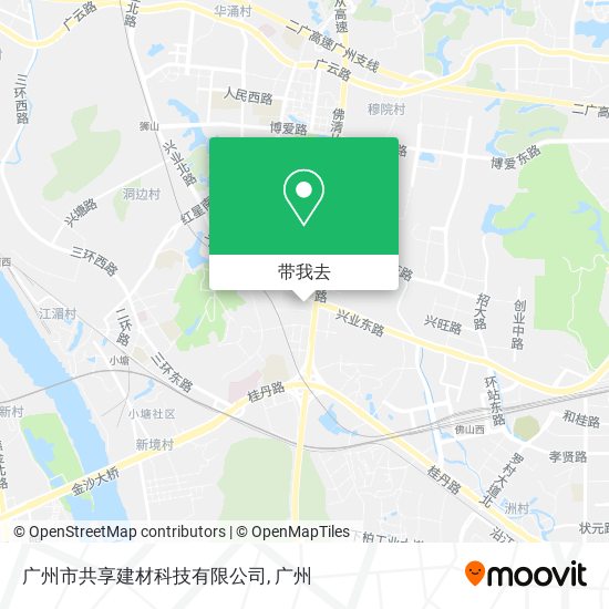 广州市共享建材科技有限公司地图