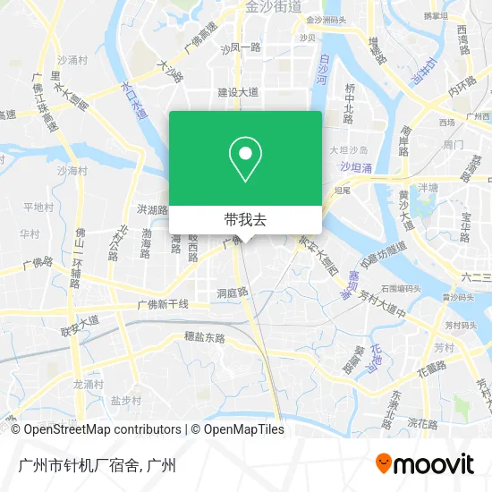 广州市针机厂宿舍地图