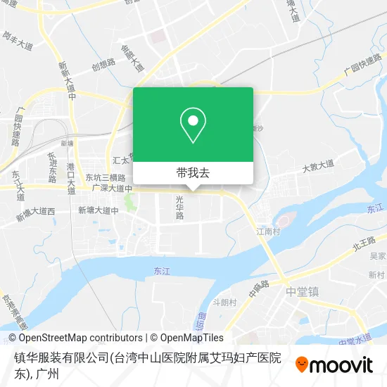 镇华服装有限公司(台湾中山医院附属艾玛妇产医院东)地图