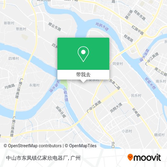 中山市东凤镇亿家欣电器厂地图