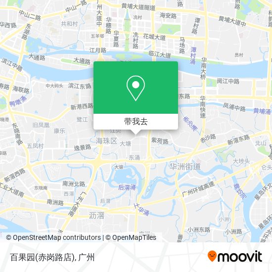 百果园(赤岗路店)地图