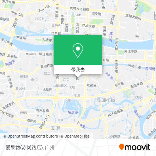 爱果坊(赤岗路店)地图