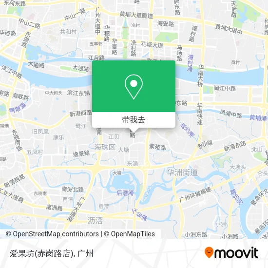 爱果坊(赤岗路店)地图