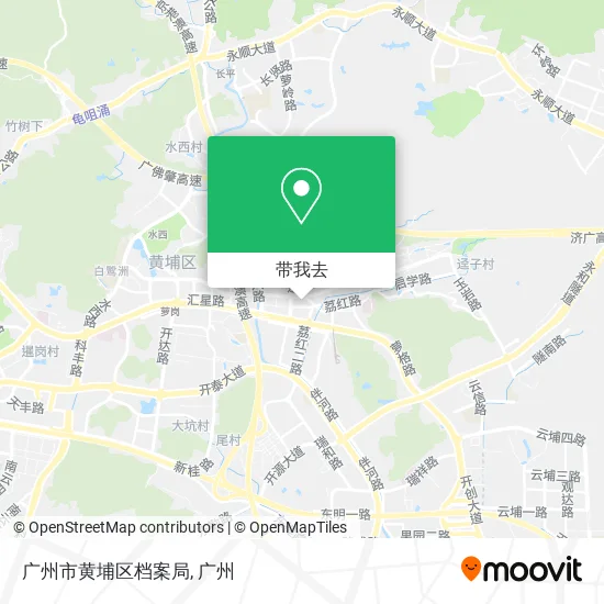 广州市黄埔区档案局地图