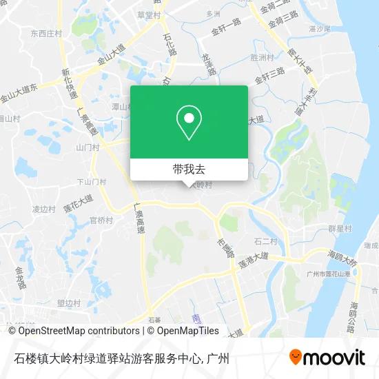石楼镇大岭村绿道驿站游客服务中心地图