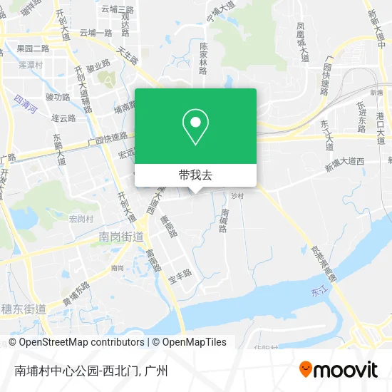 南埔村中心公园-西北门地图