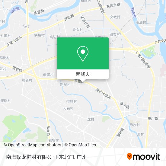 南海政龙鞋材有限公司-东北门地图