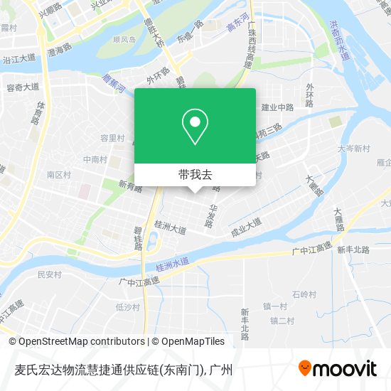 麦氏宏达物流慧捷通供应链(东南门)地图