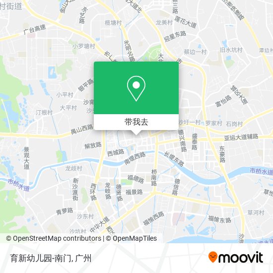 育新幼儿园-南门地图