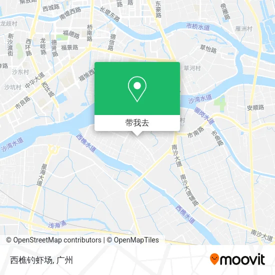 西樵钓虾场地图