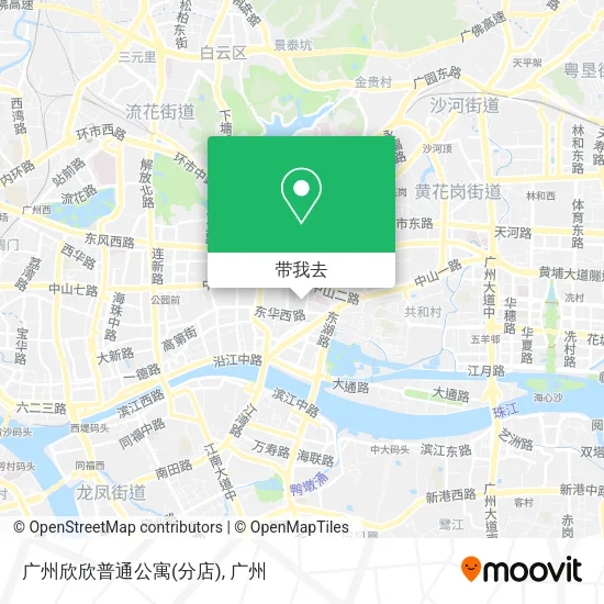 广州欣欣普通公寓(分店)地图