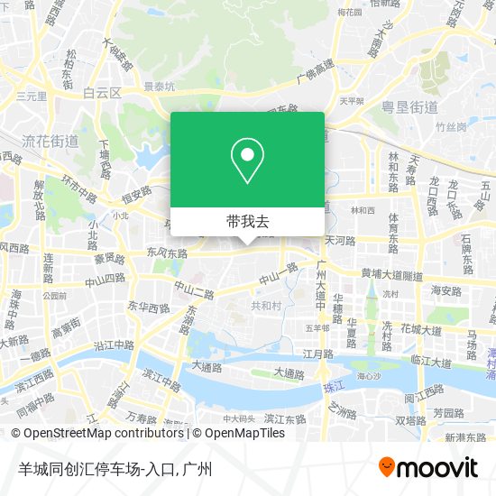 羊城同创汇停车场-入口地图
