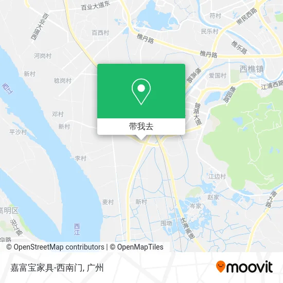 嘉富宝家具-西南门地图