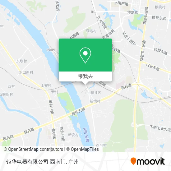 钜华电器有限公司-西南门地图