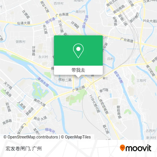 宏发卷闸门地图