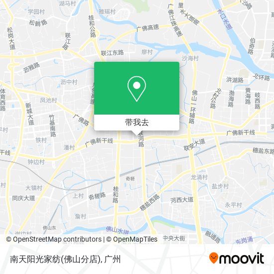 南天阳光家纺(佛山分店)地图